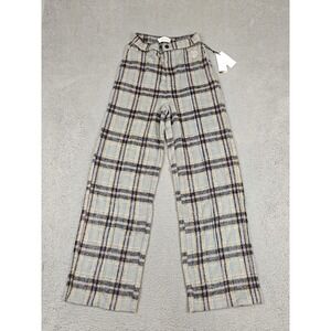 Honor The Gift Pants Mens XS Blue Plaid Flannel Elastic Waist Trouser WHTG210313
